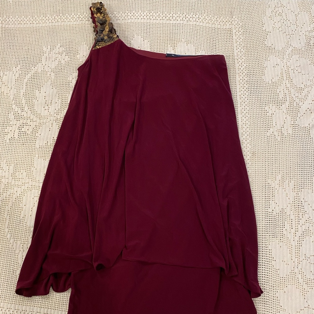 Burgundy Mini Dress